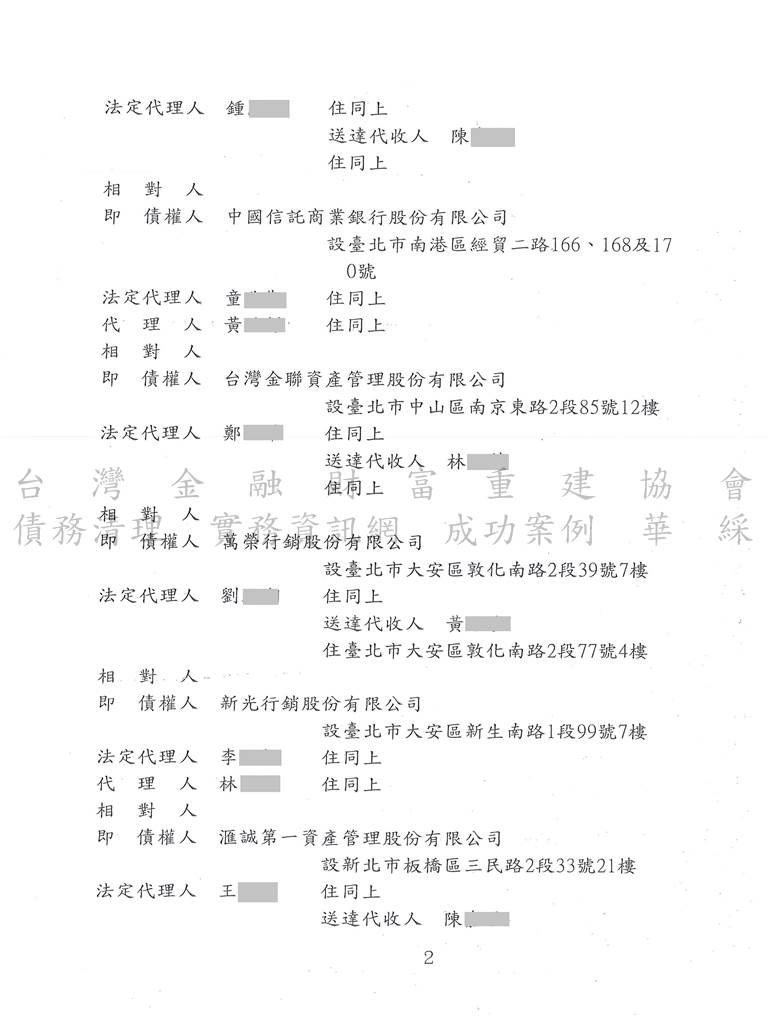 清算更生|法院清算程序|信用卡欠債|屏東地院債務清算成功案例，總債務金額約444萬，免責成功