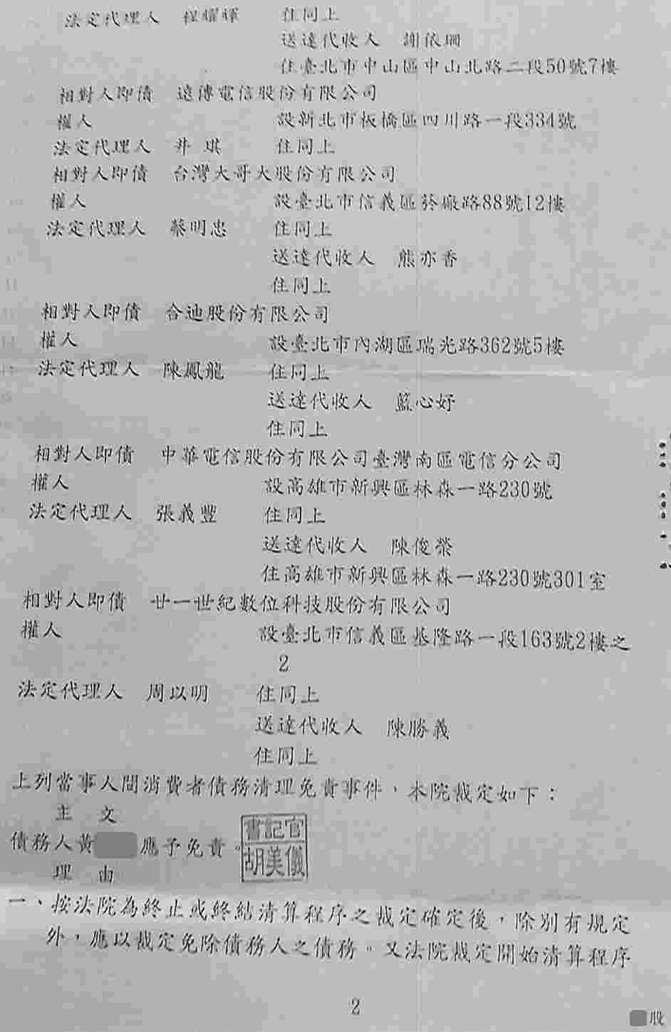 清算更生|法院清算程序|信用卡欠債|高雄地院債務清算成功案例，總債務金額約675萬，完全免責